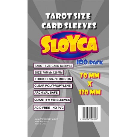 SLOYCA Koszulki Tarot (70x120mm) 100 szt..jpg